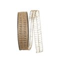 Reliant Ribbon Reliant Ribbon 92693W-750-09K Natural Net Jute Value Wired Edge Ribbon - Natural - 1.5 in. x 50 yards 92693W-750-09K